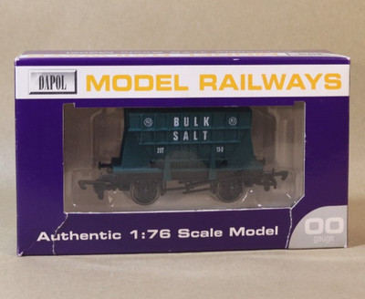 Dapol B725 Spur O ICI 20T Schüttgut Salz Presflo Wagon grün Nr neuwertig verpackt