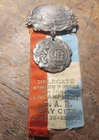 Antique GAR Grand Army Civil War Vets Medal Delegate Bay City Michigan 1916
