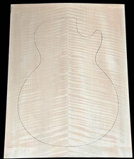 Figured 3a curly maple droptop glued guitar top