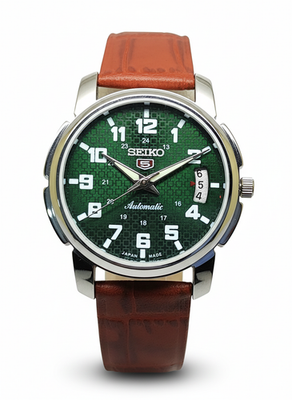 #ad Refurbished Automatic Men’s Watch Day Date Classic Vintage Style Leather Strap $67.09