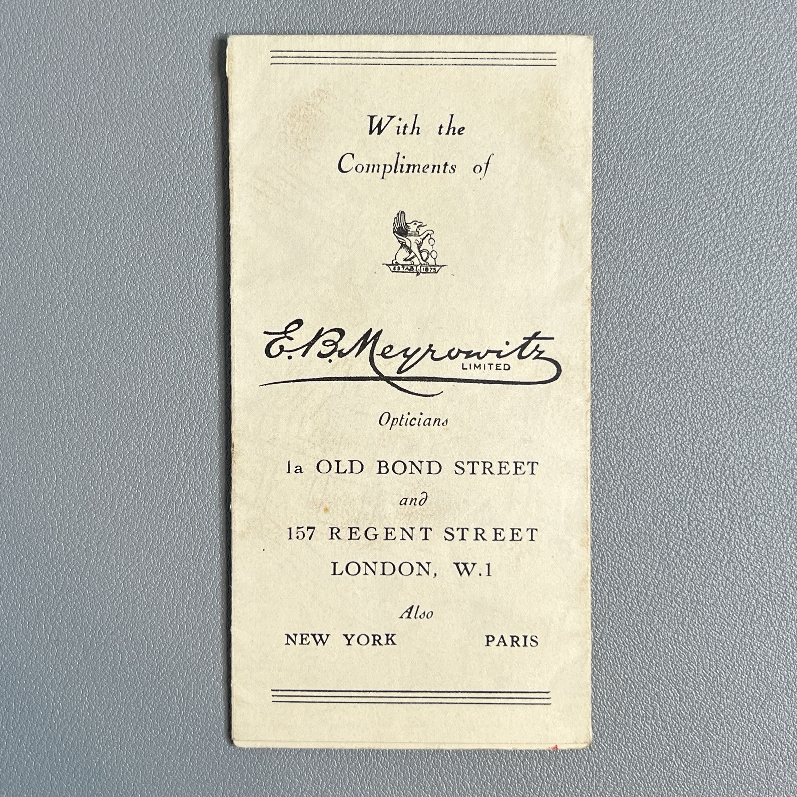 Vtg 1930s EB Meyrowitz London Theatre Cinema Pocket Map Ephemera ...