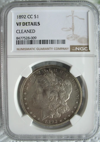 1892-CC Morgan Silver Dollar $1 NGC VF-Details