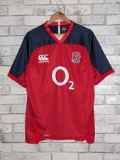 Canterbury England Rugby Union Shirt Adult Large Red Away 2019/20 Vapodri Jersey