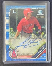 2019 Topps Bowman Chrome - Livan Soto 1st Blue Choice Rookie Auto /150