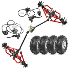 4WD Front  Rear Drive CV Axle Swing Arm Wheels kit Transimission Go kart Cart