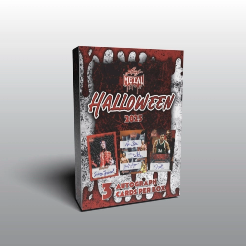2025 Leaf Metal Halloween Factory Sealed Hobby Box 3 Auto's Per