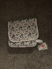 Paris-Themed Makeup And Cosmetics Bag With Hook, Perfect For Travel