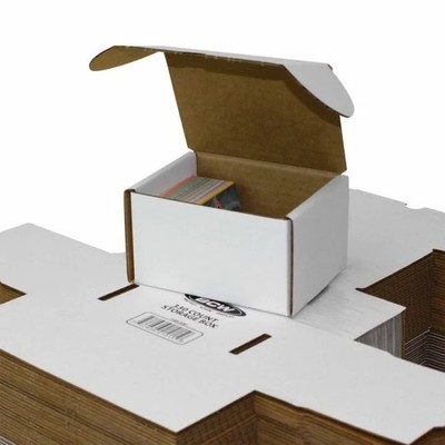 (2x) BCW 330 CT COUNT Corrugated Cardboard Storage Box-Sport Trading Card Boxes