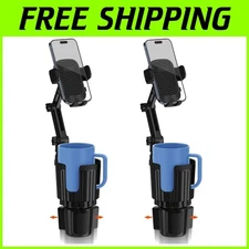 2 Pack Phone Holders for Car Cup Holder - Stable & Reliable