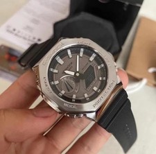 Casio G-Shock GA2100 Silver Case Black Dial Q...