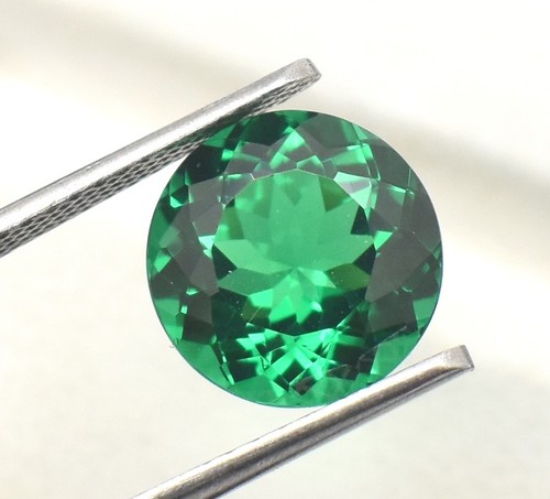 Lab Zambian Emerald Round Diamond Cut 6 mm 8 mm 10 mm 12 mm Loose Gemstones - Picture 6 of 6