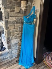 Party Time Formals 6752 Deep Turqoise Gala Gown Dress sz 4 NWT SALE!