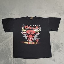 VTG Pure Magic Chicago Bulls Takin' The Fifth Shirt Mens XL Black Made In USA