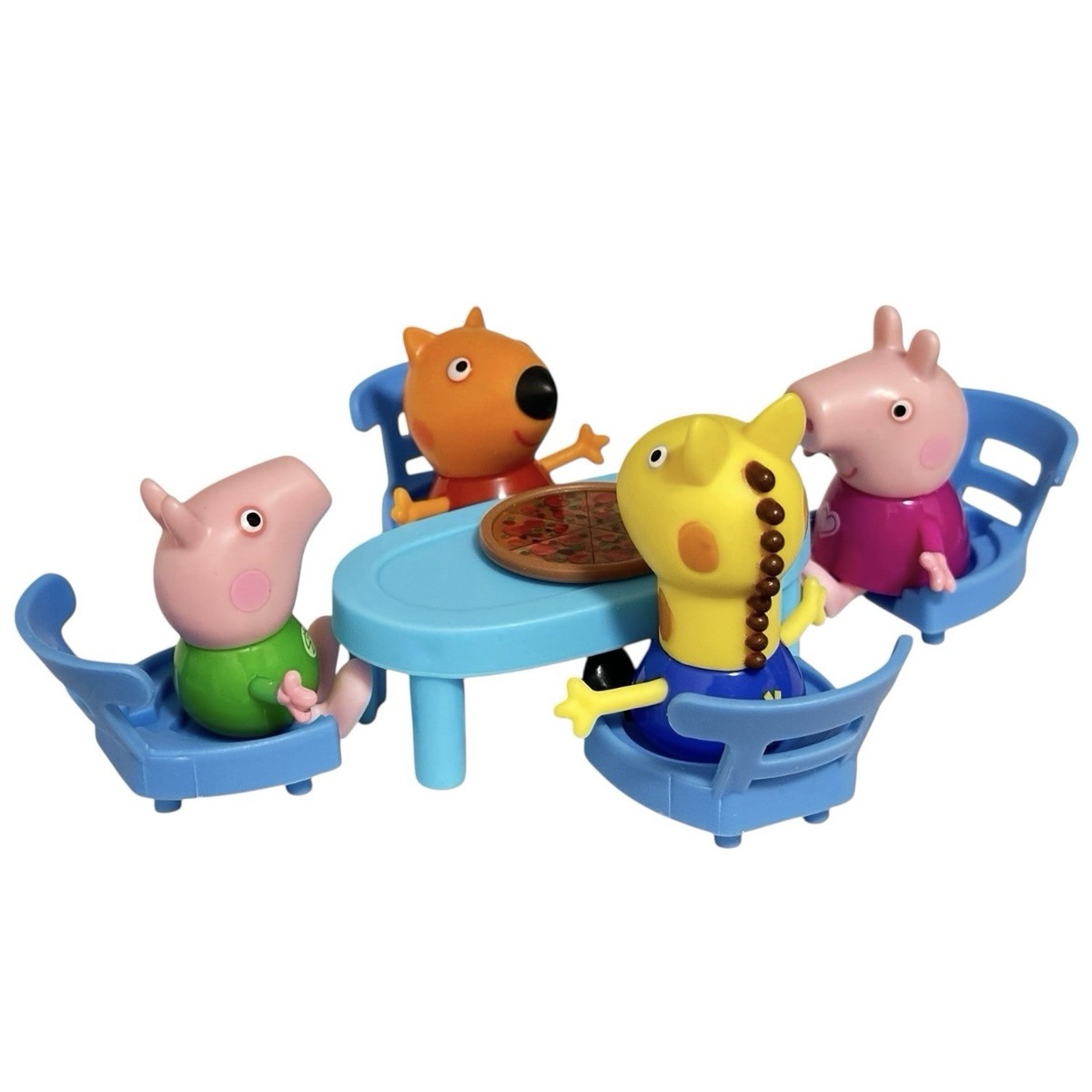 BN Peppa Pig Pizza Party | Fox Giraffe Peppa George + 4 Chairs 1