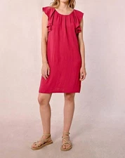 Molly Bracken Claudia Ruffled Sleeve Dress Size XS