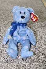 Ty Beanie Babies 1999 Holiday Teddy Bear Plush Toy - Blue