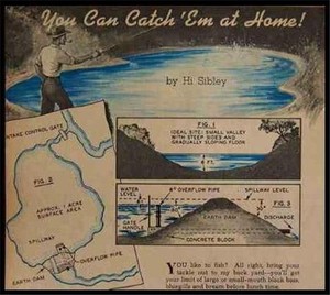 Building FISH PONDS Backyard Farm 1945 How-To build INFO Save$
