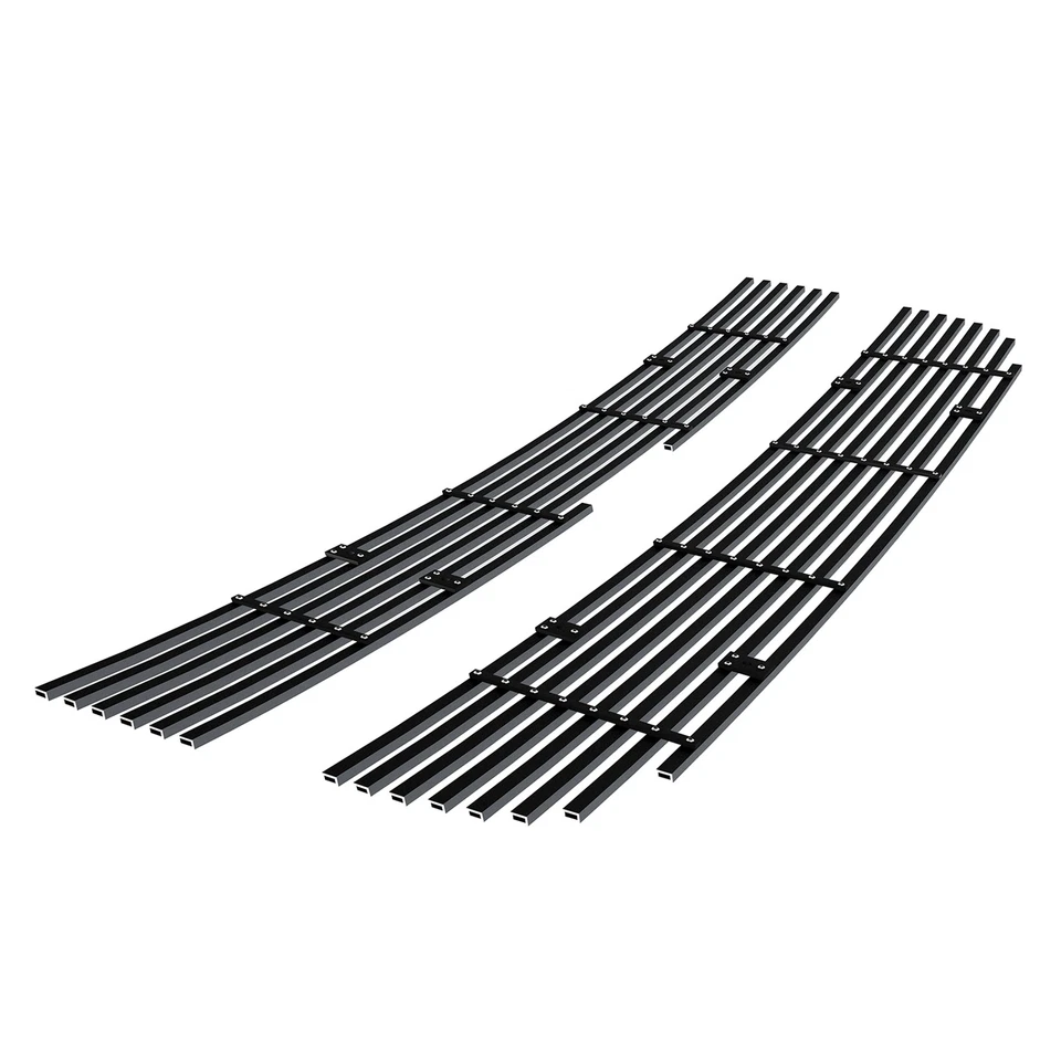 Inserto de rejilla de billet negro superior principal de acero inoxidable para camioneta Chevy Express 2003-2020 Foto 2 de 4