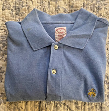 Brooks Brothers Large Men's Polo Blue Short Sleeve Shirt w/logo Supima Cotton