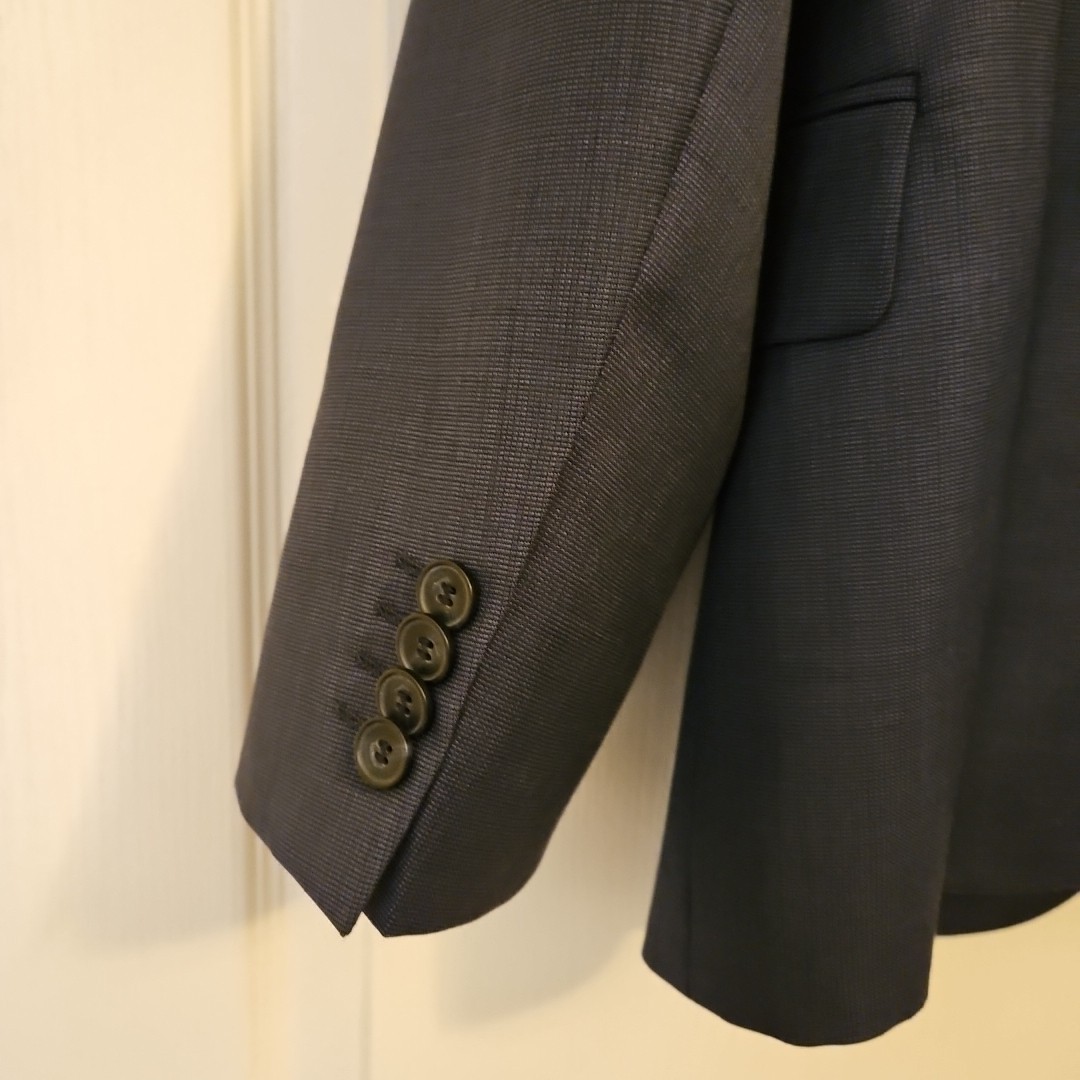 HUGO BOSS Mens Navy Blue Slim Fit Blazer Jacket Size Large (Small Fitting) NEW thumbnail 8