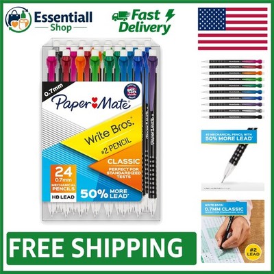 Comfort Grip Mechanical Pencils 0.7mm with Eraser - Perfect for School & Office