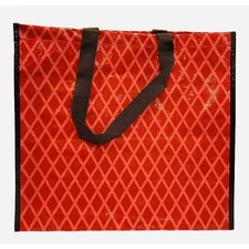 Reusable Shopping Bag Tupperware Large Red Gift Laminate Non-woven Polypropylene