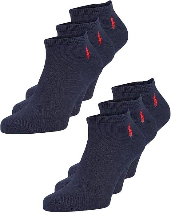 Polo Ralph Lauren Mens Pack of 6 Low Cut Classic Socks Navy Sock Sz 10-13 5690₽