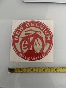 New Belgium Brewery Fat Tire Logo Sticker Red