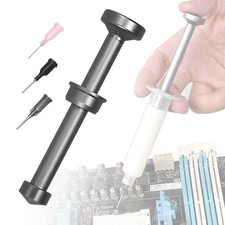 Dispenser per siringa in metallo, flusso di saldatura in lega di alluminio,