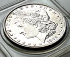 1884 Morgan Silver Dollar Vintage Philadelphia Coin BU Style Estate Find shines