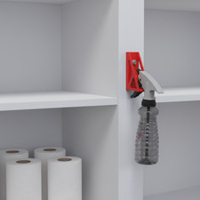3D Printed Wall-Mounted Spray Bottle Holder Universal Organizer