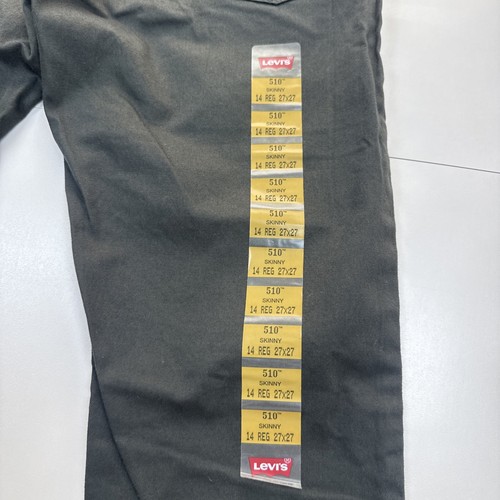 Levi's 510 Skinny Jeans Boys Size 14 Reg Graphite Gray 27x27 - Picture 9 of 10