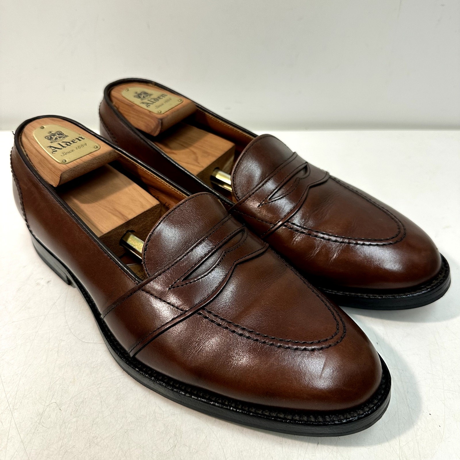 Alden 686 Dark Brown Calfskin Full Strap Loafer