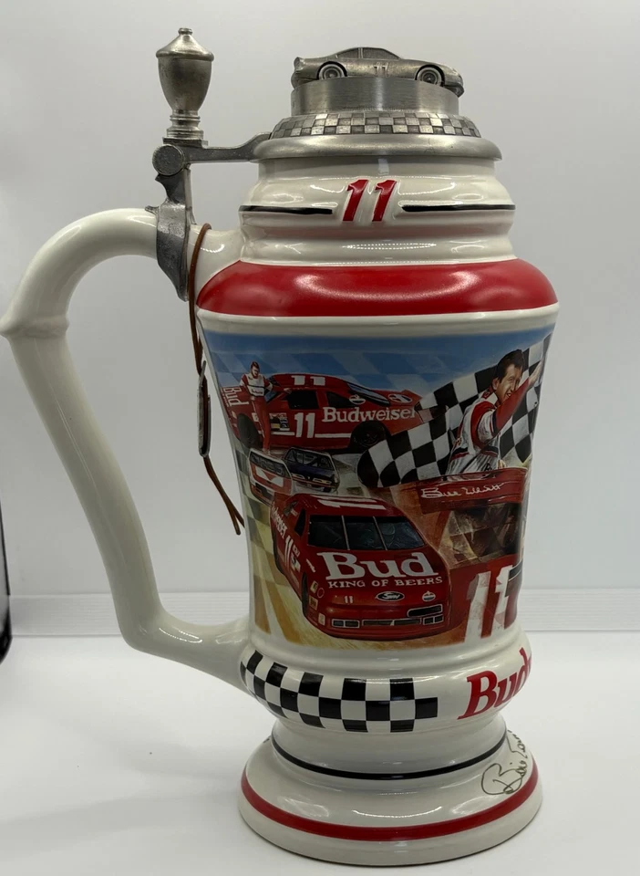 Auténtico Bill Elliott Racing Nascar 1993 #11 con tapa Stein firmado CS196SE Foto 2 de 4