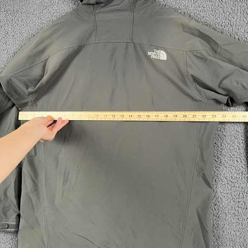 THE NORTH FACE Jacket Mens L Grey Summit Series Polartec Windbreaker Hooded Zip - Picture 10 of 21