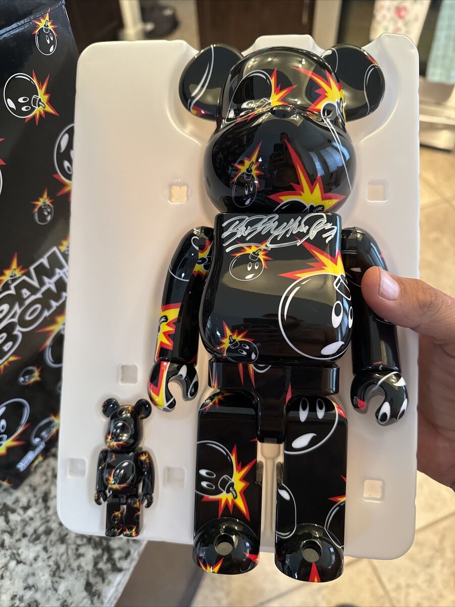 The Hundreds 400/100 Adam Bomb Be@rbrick DesignerCon,Signed The Hundreds 400/100 Adam Bomb Be@rbrick DesignerCon,Signed
