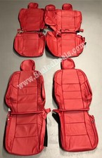 Custom Red Leather Seat Replacement Covers For 2013-2018 Toyota Rav4 Xle