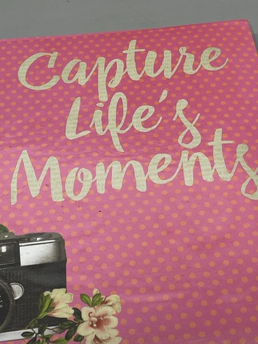 Large photo album "Capture Life's Moments" expandable pages front and back READ - Picture 2 of 10