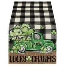 Artoid Mode Lucky Charms Table Runner, St Patrick’s Decor, 13 X 108