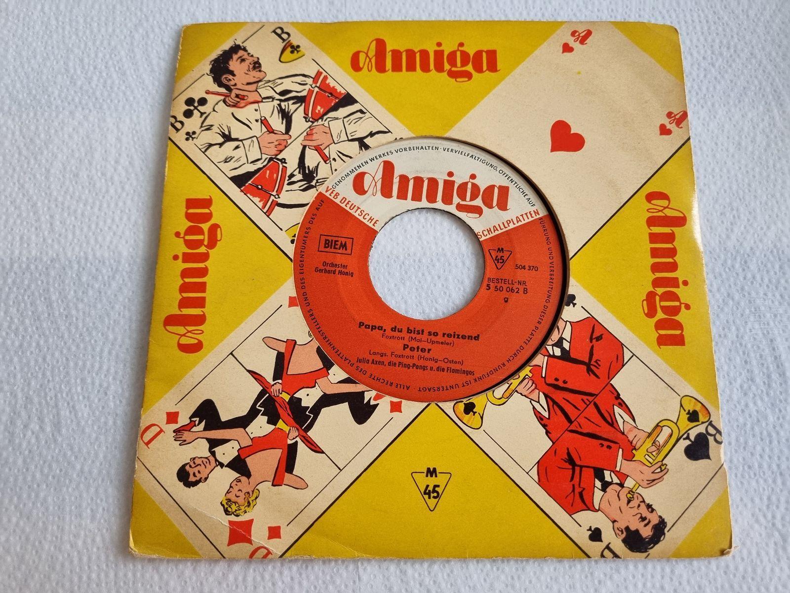 7"" Single Dieter Resch/ Christl Bach/ Julia Axen - Wheels Vinyl Amiga