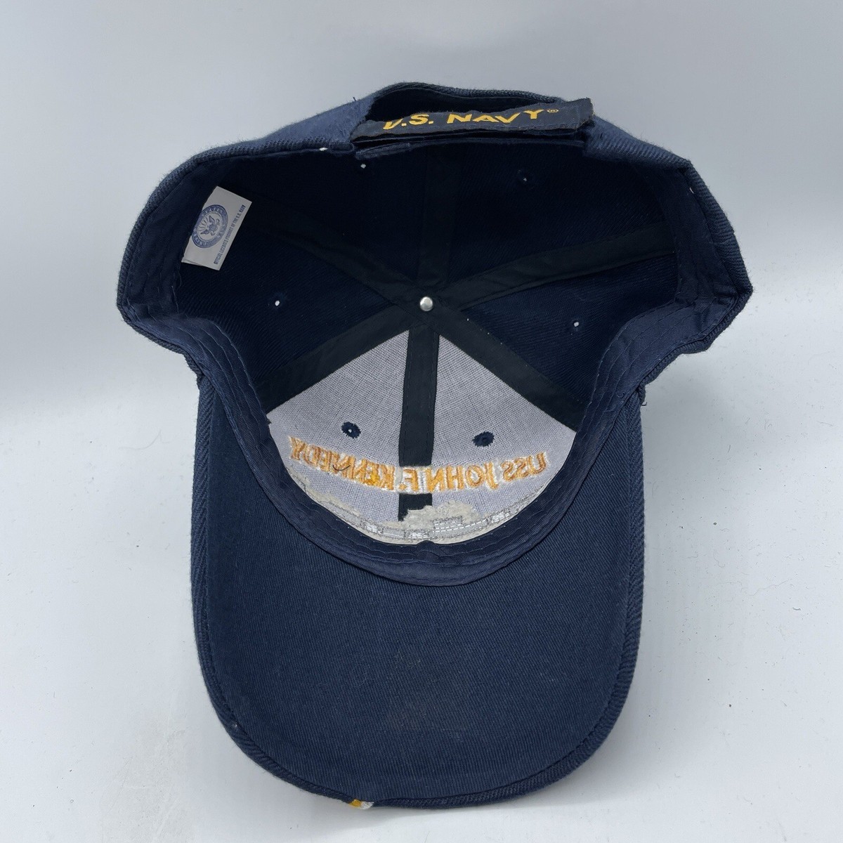 USS John F. Kennedy CV-67 Navy Blue Baseball Cap - Embroidered Military Patch Hat