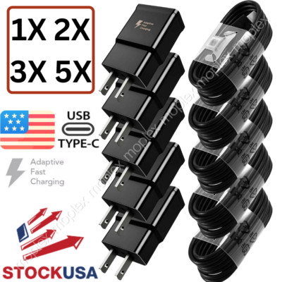 For Samsung USB Type C Fast Charging Charger Cable S10 S20 S21 Note 10 Plus LOT
