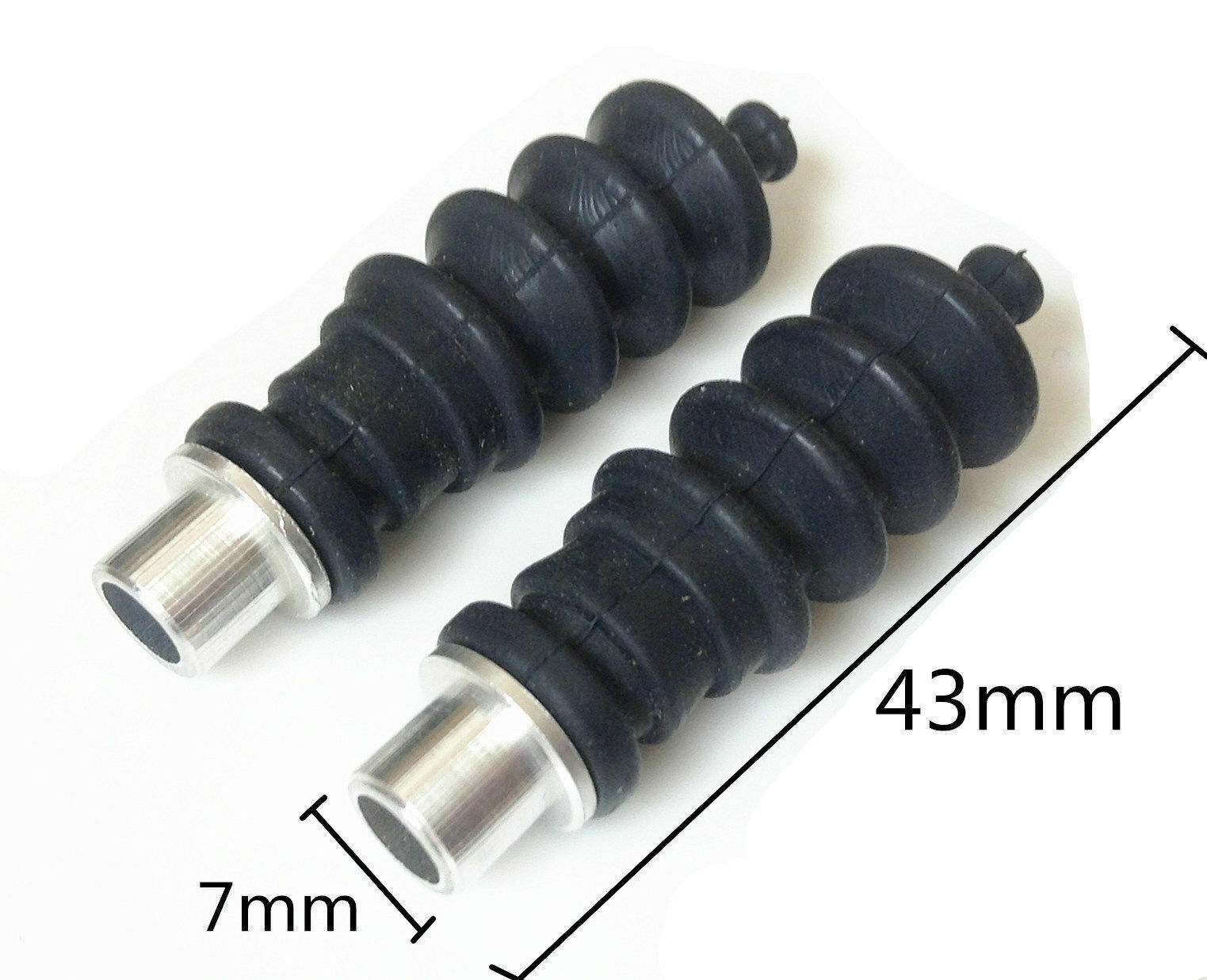 2Pcs Waterproof Push Rod Seals Rubber Bellow with Aluminum Mount RC Boat 820 eBay