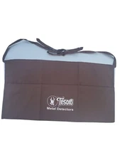 THREE (3) Tesoro Metal Detector Apron Style Finds Pocketed Collector Pouchs 