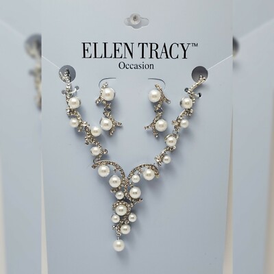 ELLEN TRACY NECKLACE WOMEN'S FASHION FANTASY NECKLACE EARRING
