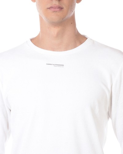Felpa Daniele Alessandrini Hoodie MADE IN ITALY Uomo Bianco M6753E7423805 2 - Imagen 4 de 11