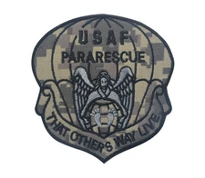 USAF PARARESCUE THAT OTHERS WAY LIVE TACTICAL HOOK & LOOP PATCH BADGE ACU