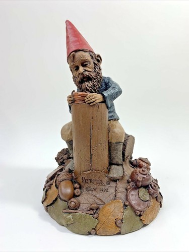 VTG Tom Clark Signed Gnome Potter Making Clay Pot #2039 Edition #86 - Picture 5 of 8