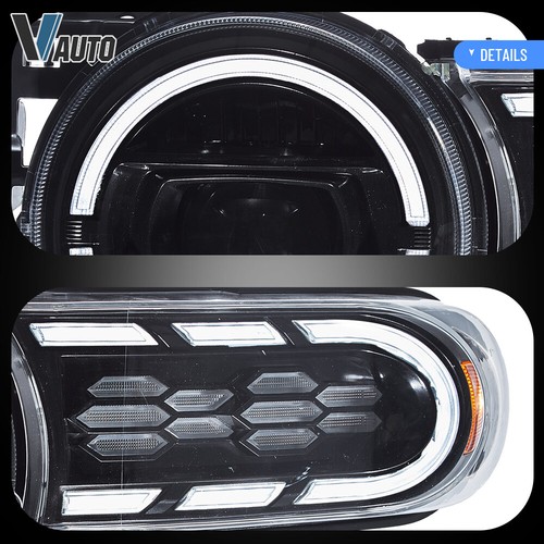 Faros LED completos VLAND para Toyota FJ Cruiser 2007-2015 anillo DRL blanco dinámico - Imagen 11 de 17