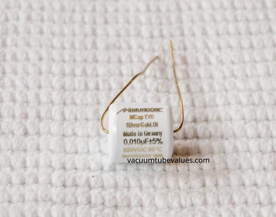Mundorf MCap EVO Silver-Gold Oil Capacitor 0.01uf 0.01 .01 uf